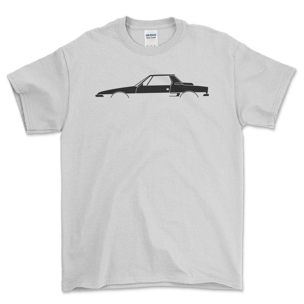 Fiat X1/9 Silhuet T-Shirt-Beklædning-Fiat-Garage Culture Shop- garage - man cave - merchandise
