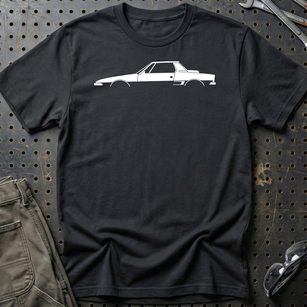 
Fiat X1/9 Silhuet T-Shirt – Sort
