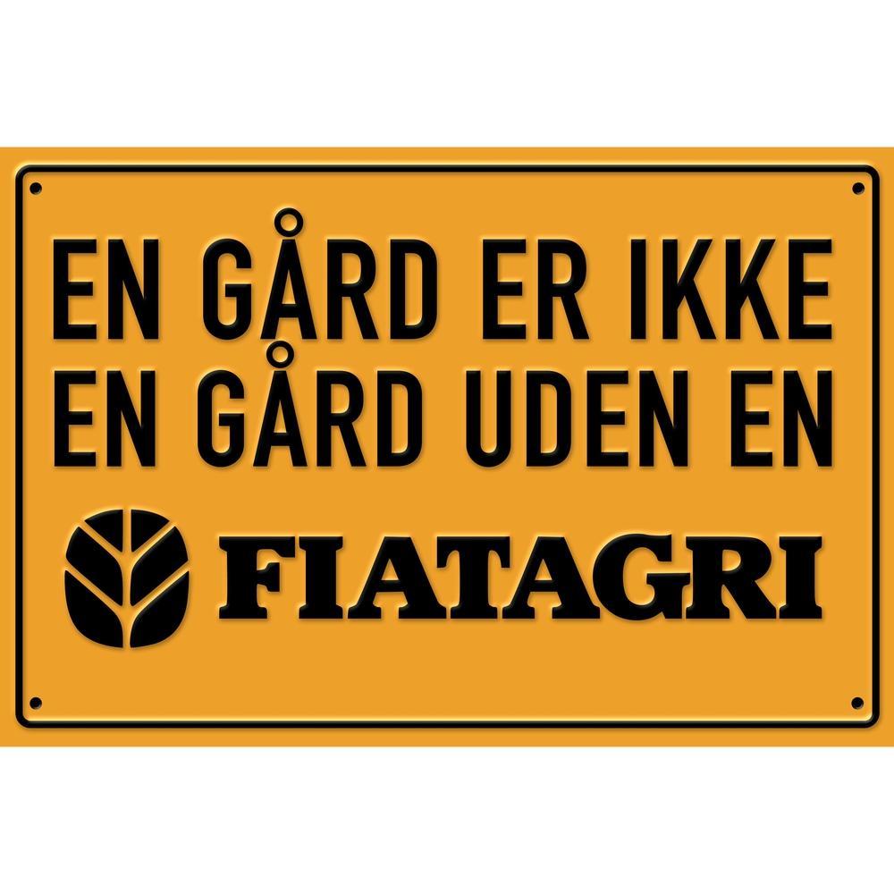 Fiatagri En Gård Er Ikke En Gård Uden En Fiatagri Skilte, Musemåtte, Dørmåtte-Skilte-Fiatagri-Garage Culture Shop- garage - man cave - merchandise