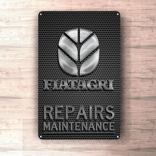 Fiatagri Repairs Maintenance Skilte, Musemåtte, Dørmåtte , Plakat-Skilte-Fiatagri-Garage Culture Shop- garage - man cave - merchandise
