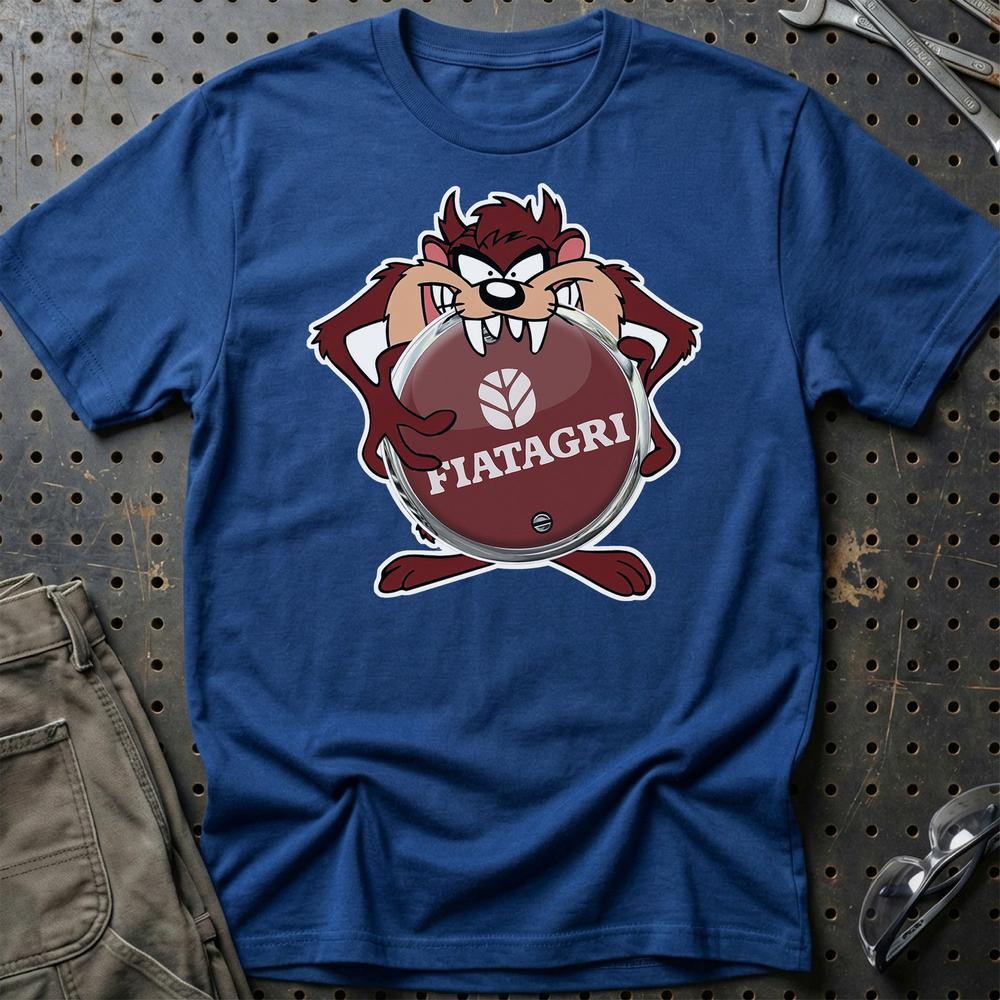 Fiatagri TAZ Unisex T-Shirt , Bomuld-Beklædning-Fiatagri-Blå Royal-S-Garage Culture Shop- garage - man cave - merchandise