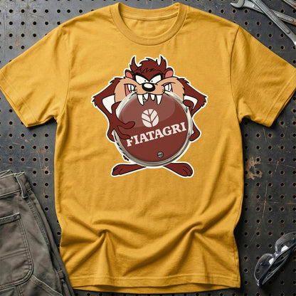 Fiatagri TAZ Unisex T-Shirt , Bomuld-Beklædning-Fiatagri-Guld-S-Garage Culture Shop- garage - man cave - merchandise