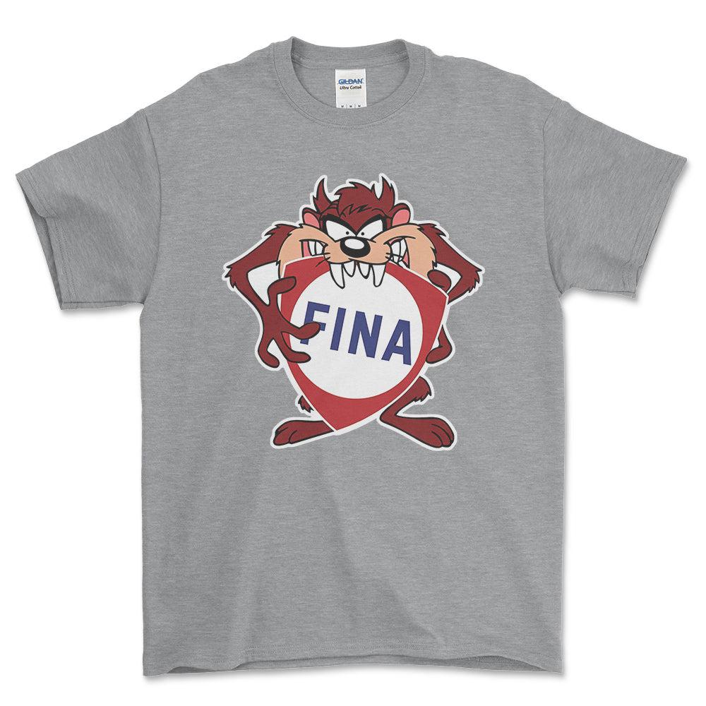 Fina TAZ Unisex T-Shirt , Bomuld-Beklædning-Motoroil-Grå Sport-S-Forside-Garage Culture Shop- garage - man cave - merchandise