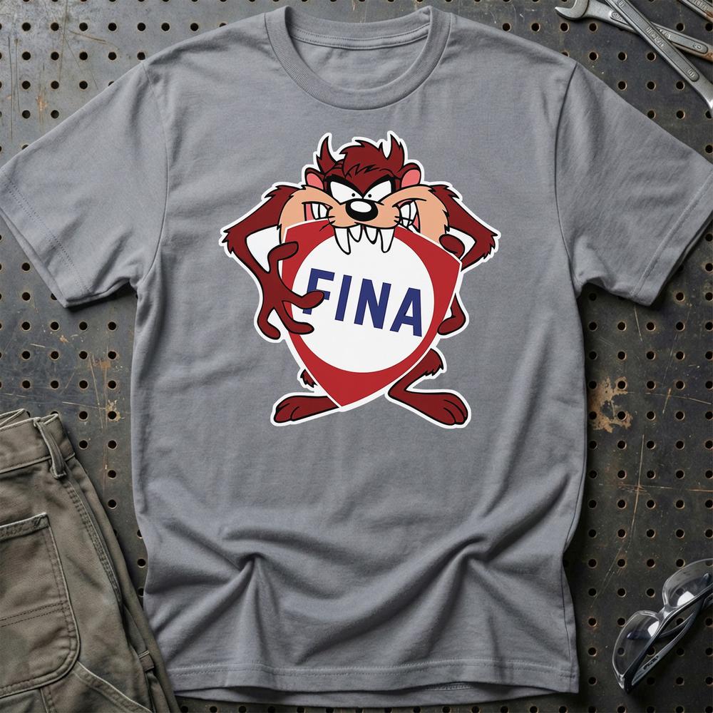 Fina TAZ Unisex T-Shirt , Bomuld-Beklædning-Motoroil-Grå Sport-S-Garage Culture Shop- garage - man cave - merchandise