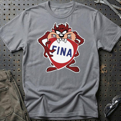 Fina TAZ Unisex T-Shirt , Bomuld-Beklædning-Motoroil-Grå Sport-S-Garage Culture Shop- garage - man cave - merchandise