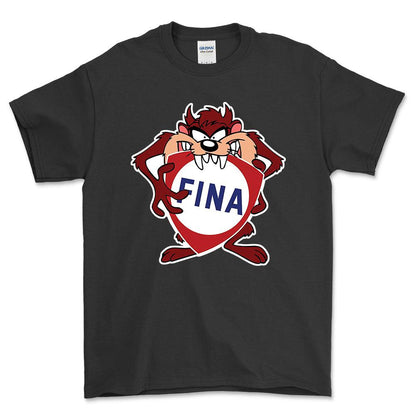Fina TAZ Unisex T-Shirt , Bomuld-Beklædning-Motoroil-Sort-S-Forside-Garage Culture Shop- garage - man cave - merchandise