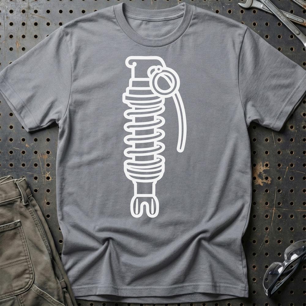 Fjedergranat T-Shirt-Beklædning-Garage Culture-Grå Sport-S-Garage Culture Shop- garage - man cave - merchandise