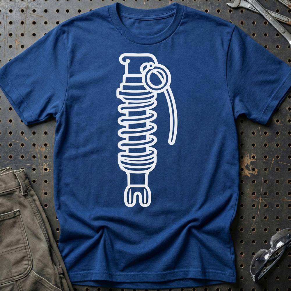 Fjedergranat T-Shirt-Beklædning-Garage Culture-Blå Royal-S-Garage Culture Shop- garage - man cave - merchandise