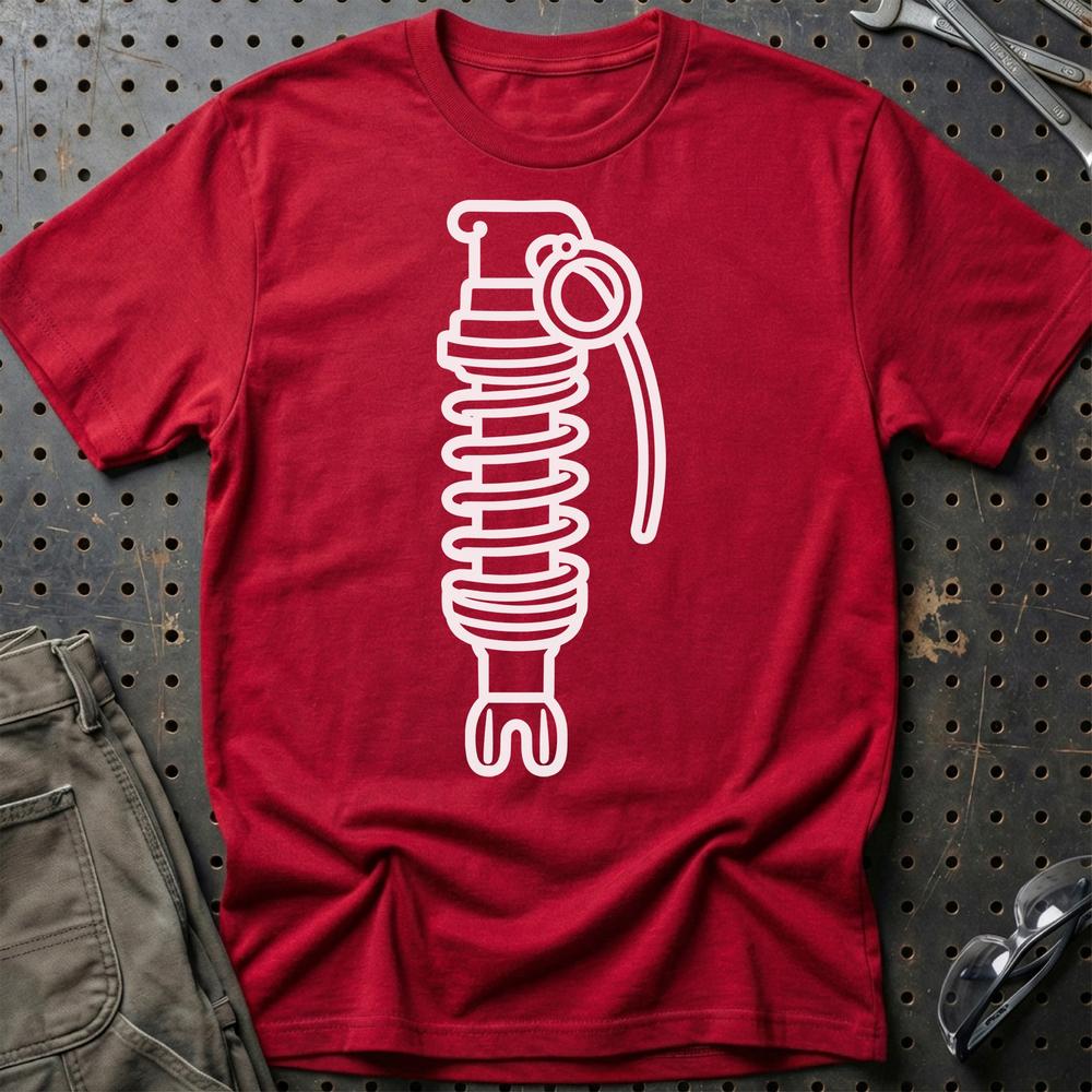 Fjedergranat T-Shirt-Beklædning-Garage Culture-Rød-S-Garage Culture Shop- garage - man cave - merchandise