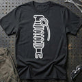 Fjedergranat T-Shirt-Beklædning-Garage Culture-Sort-S-Garage Culture Shop- garage - man cave - merchandise