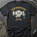 Flat Boxer Club - Oldschool Mascot Boxer Engine T-Shirt-Beklædning-Garage Culture-Sort-S-Garage Culture Shop- garage - man cave - merchandise