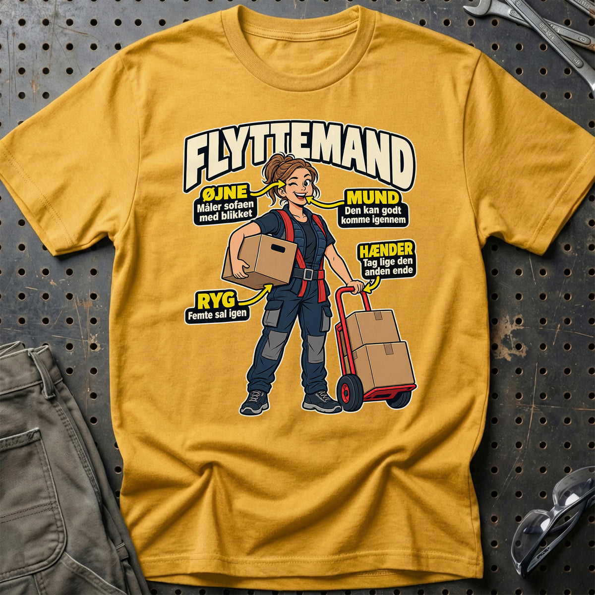 
Produktbillede af Flyttemand – Anatomi T-Shirt