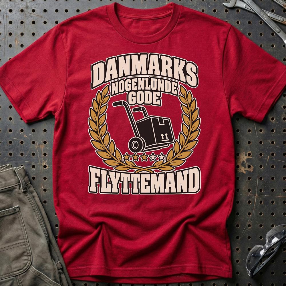 
Produktbillede af Flyttemand – Danmarks Nogenlunde Gode T-Shirt