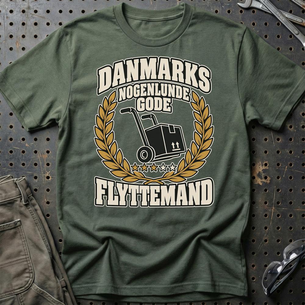 
Produktbillede af Flyttemand – Danmarks Nogenlunde Gode T-Shirt