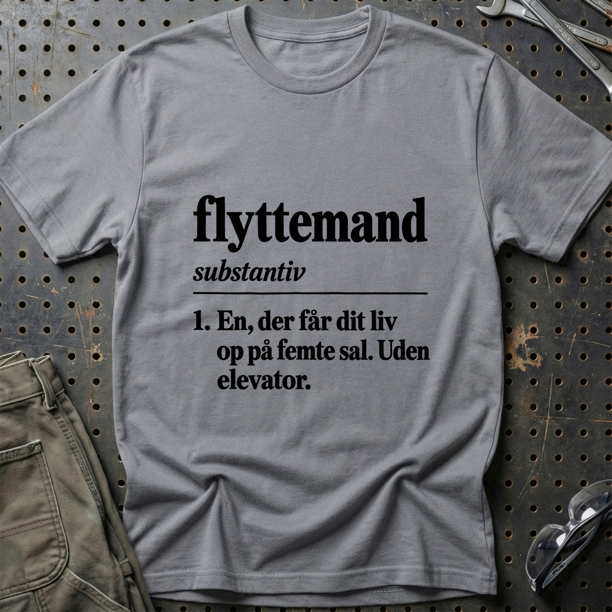 
Flyttemand – Definition T-Shirt – Grå Sport