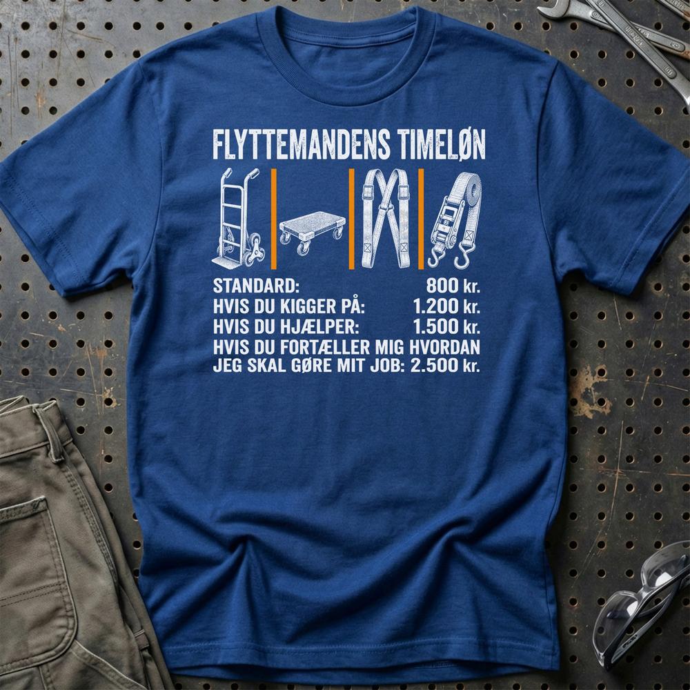 
Produktbillede af Flyttemandens Timeløn T-Shirt