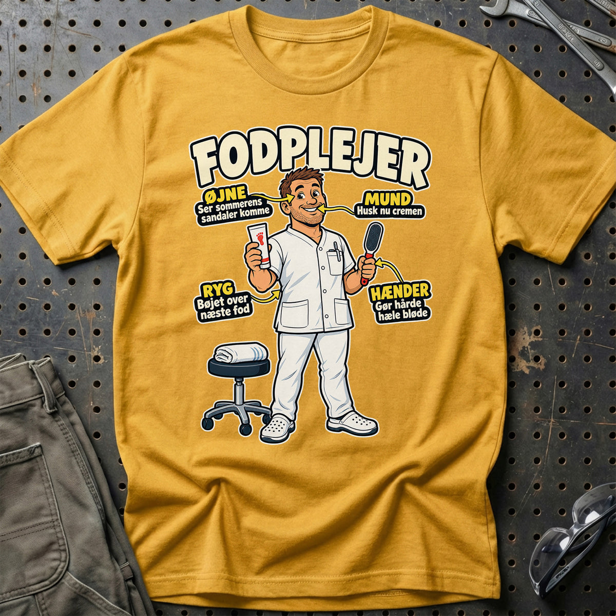 
Produktbillede af Fodplejer – Anatomi T-Shirt