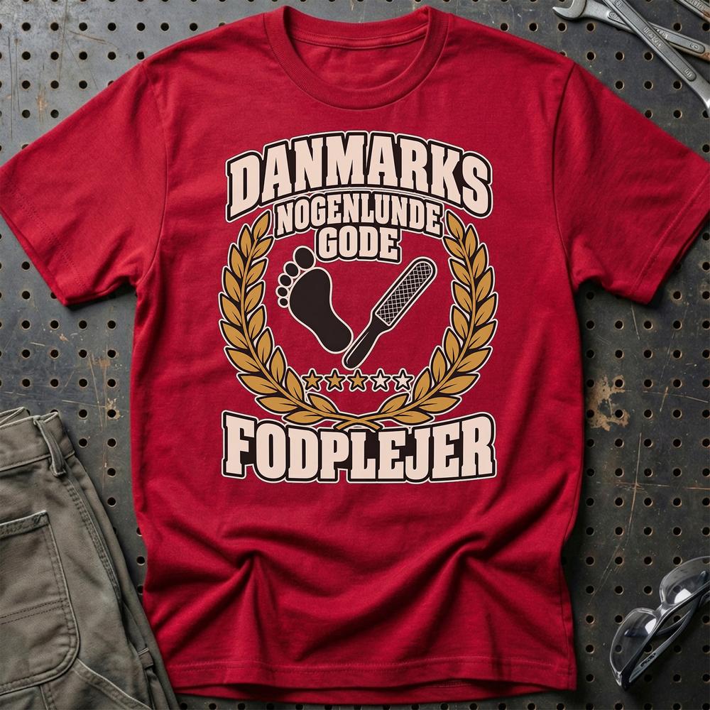 
Produktbillede af Fodplejer – Danmarks Nogenlunde Gode T-Shirt
