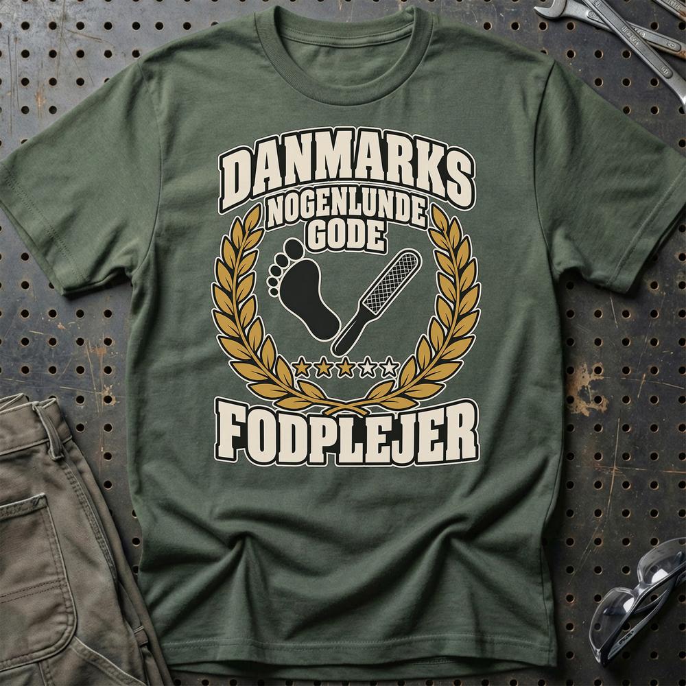 
Produktbillede af Fodplejer – Danmarks Nogenlunde Gode T-Shirt