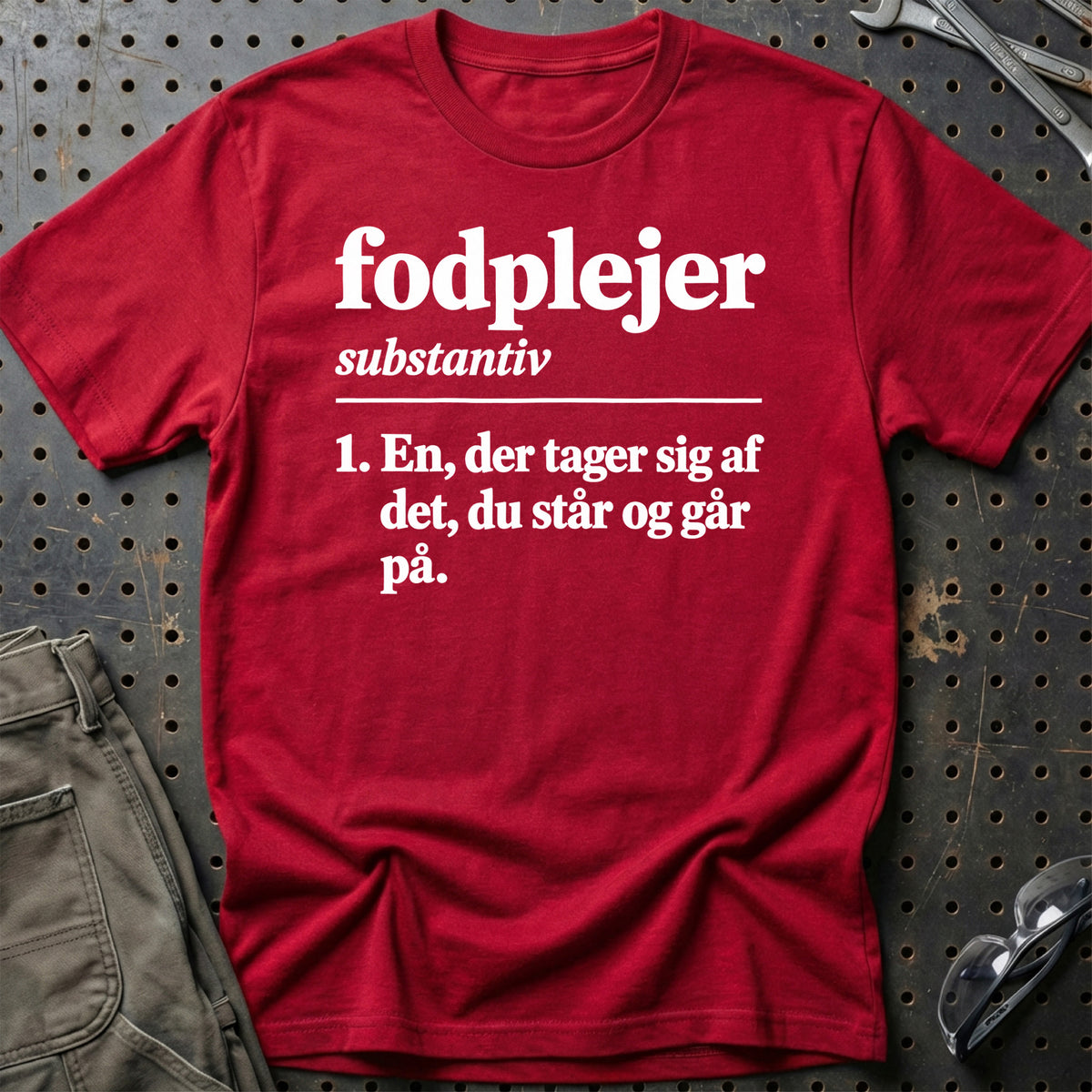 
Fodplejer – Definition T-Shirt – Rød
