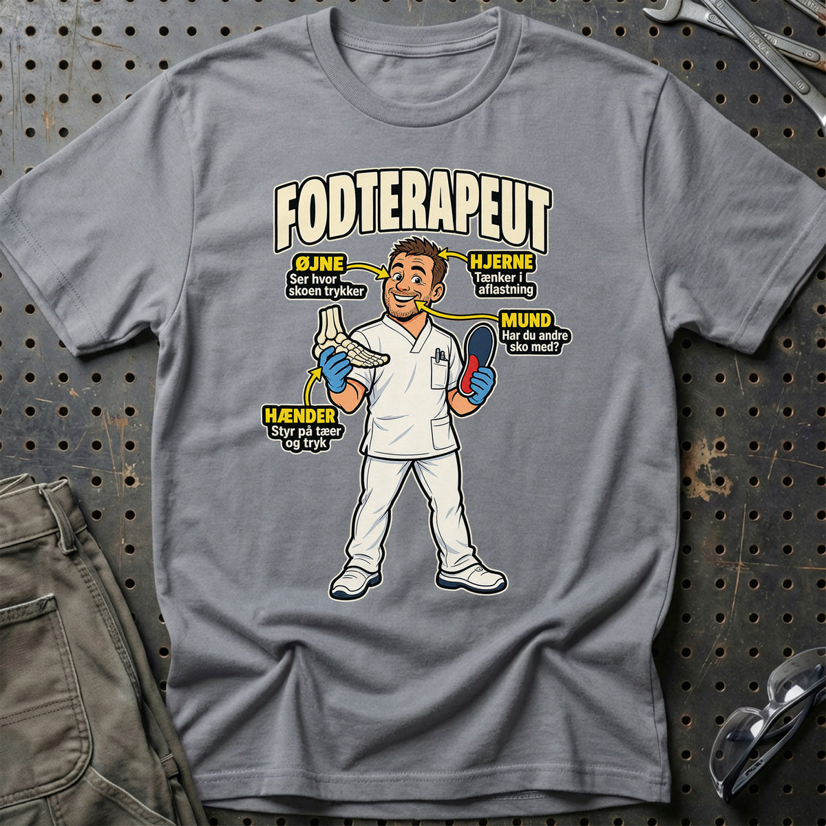
Produktbillede af Fodterapeut – Anatomi T-Shirt