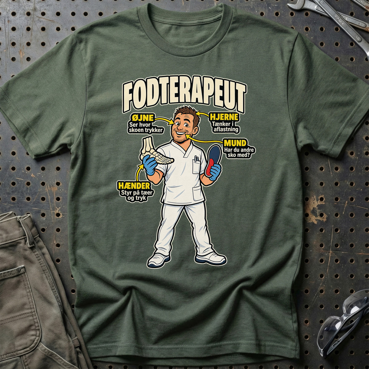 
Produktbillede af Fodterapeut – Anatomi T-Shirt