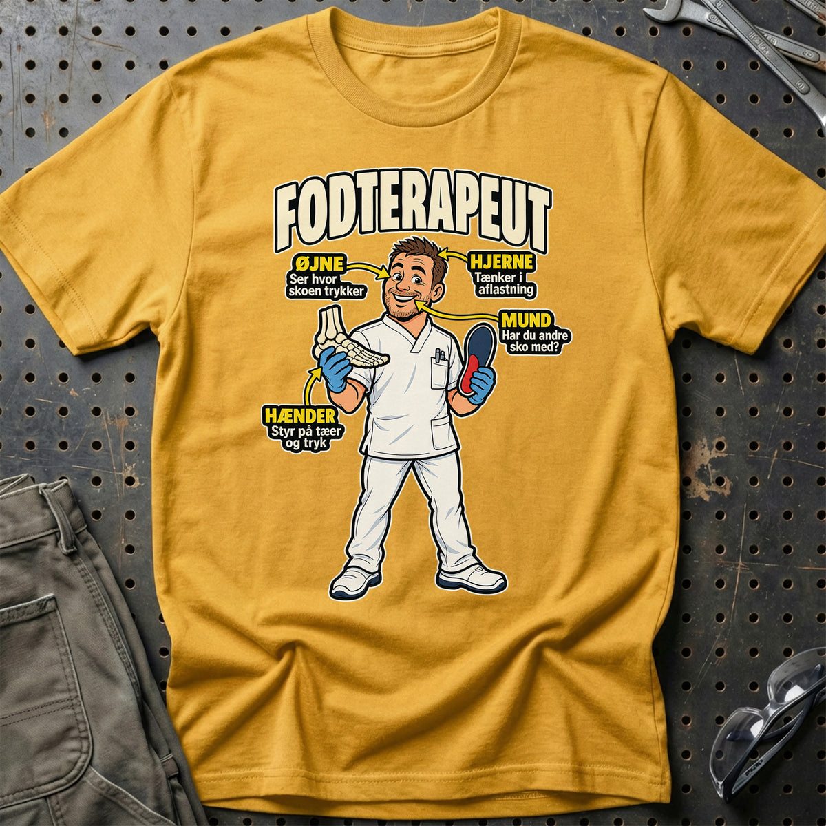 
Produktbillede af Fodterapeut – Anatomi T-Shirt