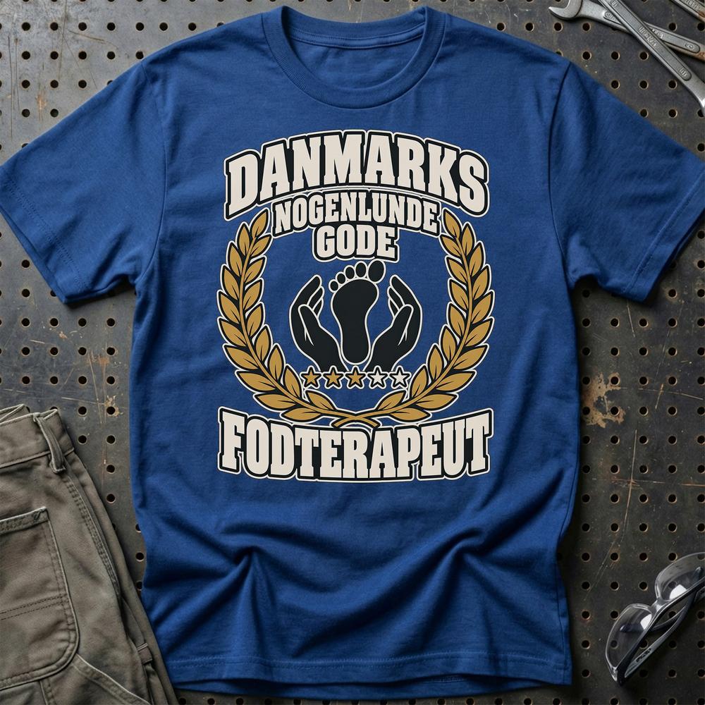 
Produktbillede af Fodterapeut – Danmarks Nogenlunde Gode T-Shirt