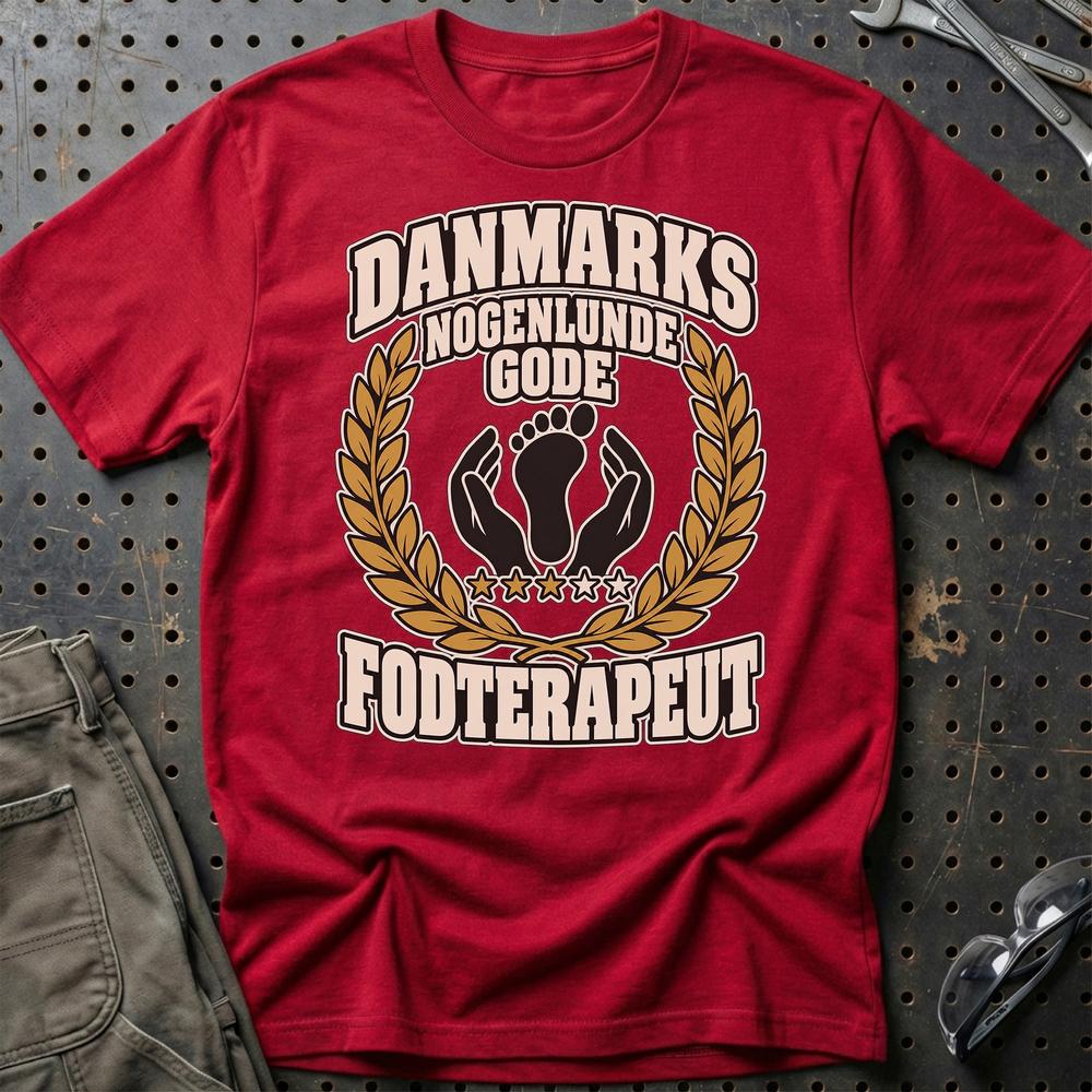 
Produktbillede af Fodterapeut – Danmarks Nogenlunde Gode T-Shirt