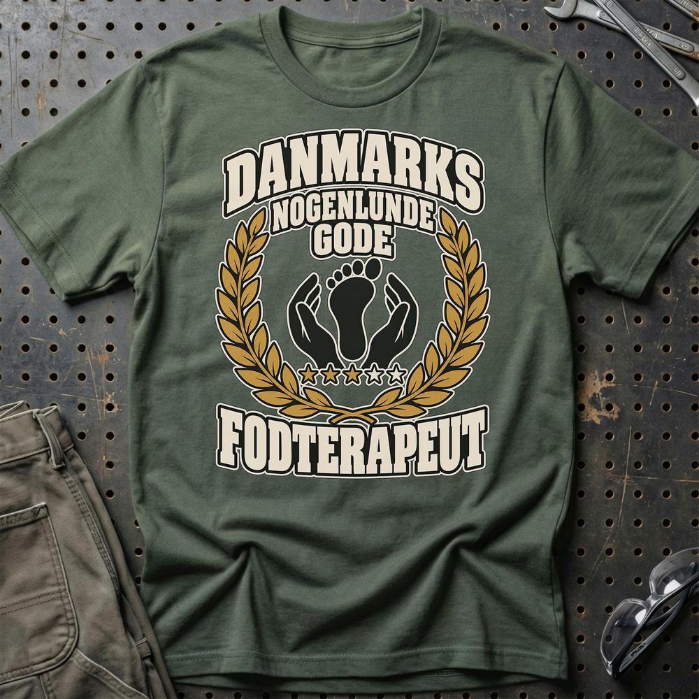 
Produktbillede af Fodterapeut – Danmarks Nogenlunde Gode T-Shirt