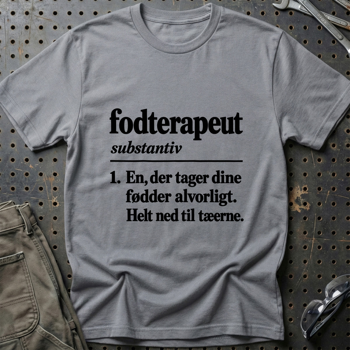 
Fodterapeut – Definition T-Shirt – Grå Sport