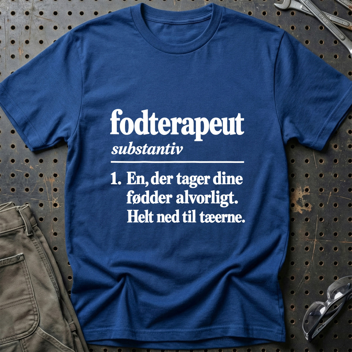 
Fodterapeut – Definition T-Shirt – Blå Royal