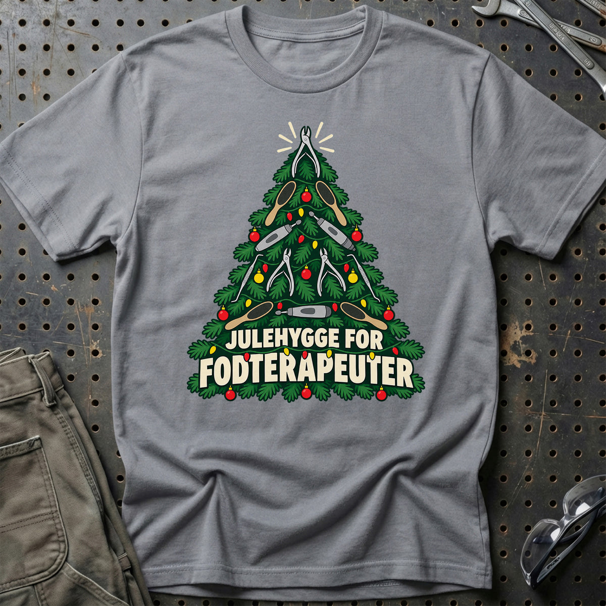 
Fodterapeut – Julehygge – Unisex T-Shirt – Grå Sport
