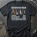 Fodterapeutens Timeløn T-Shirt-Beklædning-Garage Culture-Sort-S-Garage Culture Shop- garage - man cave - merchandise