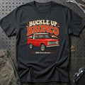 
Ford Bronco 1966 – Buckle Up Bronco T-Shirt – Sort