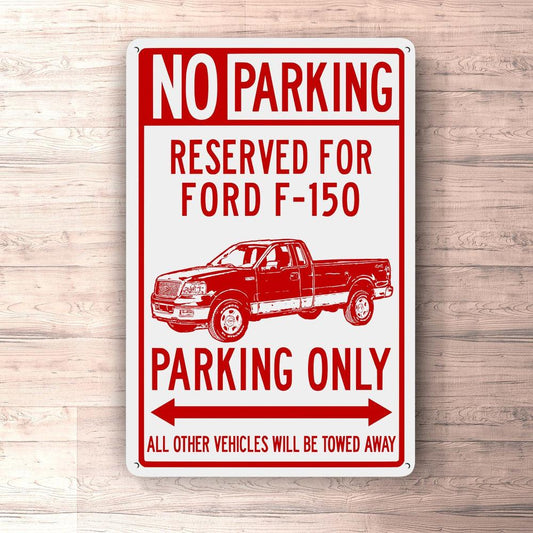 Ford F-150 Parking Only Skilte, Musemåtte, Dørmåtte , Plakat-Parking skilte-Ford-Garage Culture Shop- garage - man cave - merchandise