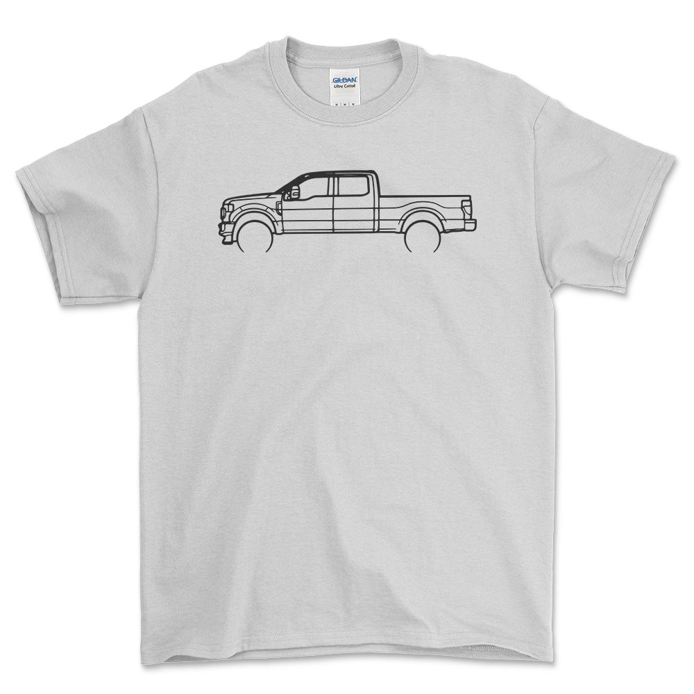 Ford F-250 Superduty 2022 Outline T-Shirt-Beklædning-Ford-Hvid-S-Garage Culture Shop- garage - man cave - merchandise