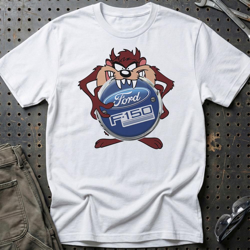 Ford F150 TAZ T-Shirt-Beklædning-Ford-Hvid-S-Garage Culture Shop- garage - man cave - merchandise