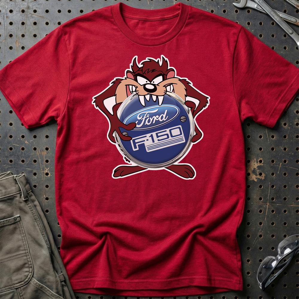 Ford F150 TAZ T-Shirt-Beklædning-Ford-Rød-S-Garage Culture Shop- garage - man cave - merchandise