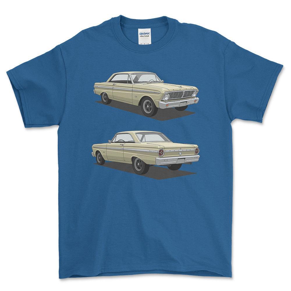 Ford Falcon 1965 T-Shirt-Beklædning-Ford-Blå Royal-S-Garage Culture Shop- garage - man cave - merchandise