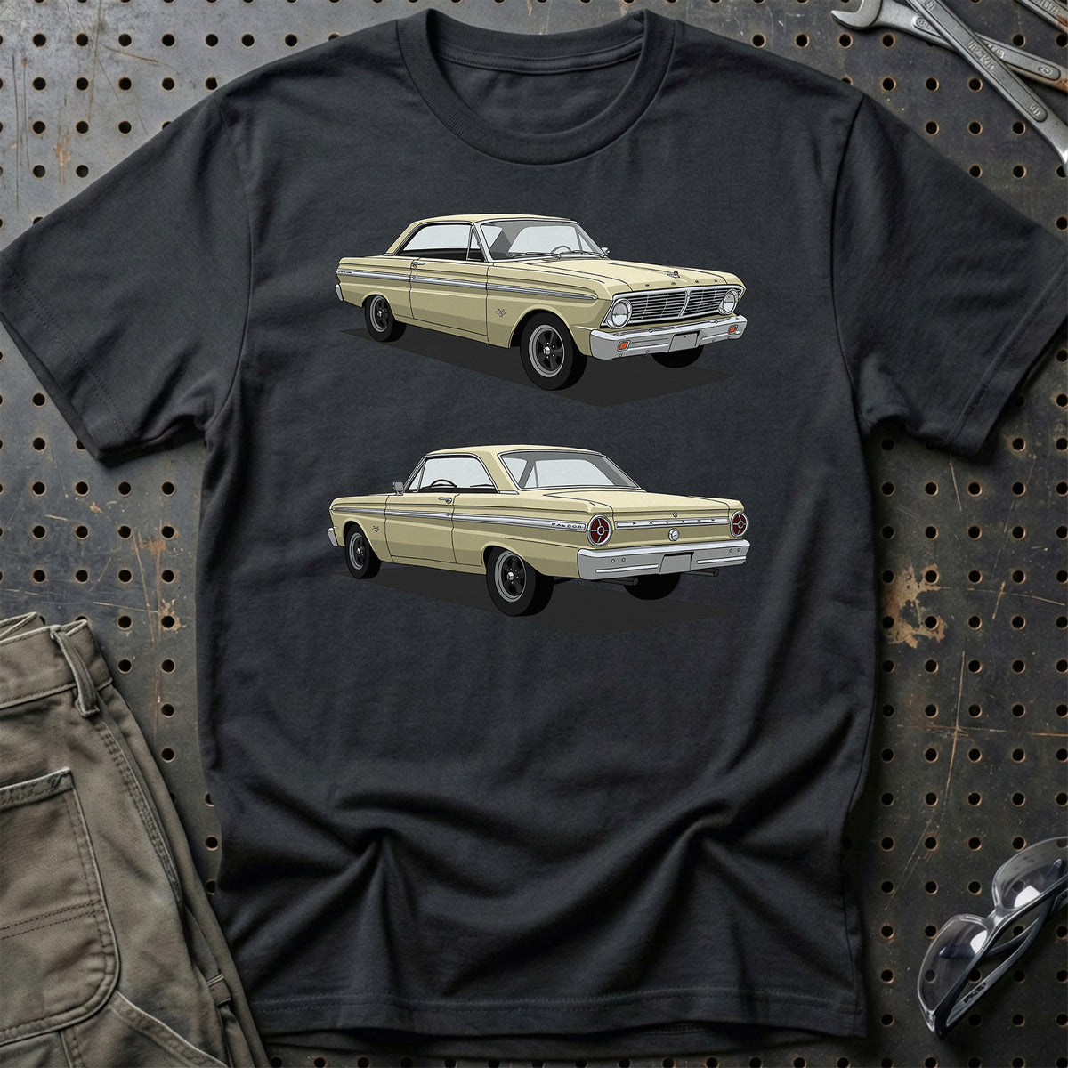 
Ford Falcon 1965 Unisex T-Shirt – Sort – print foran