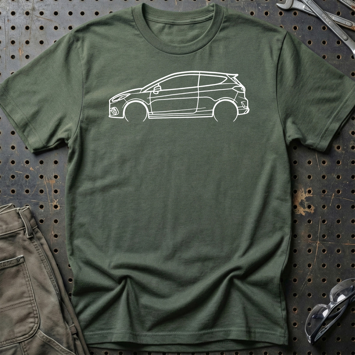 
Produktbillede af Ford Fiesta ST 2018 Outline T-Shirt