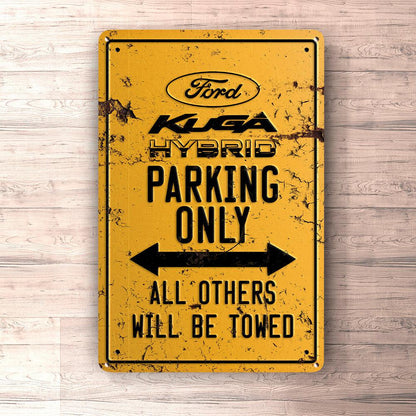 Ford Kuga Hybrid Parking Only Skilte, Musemåtte, Dørmåtte-Parking skilte-Ford-Garage Culture Shop- garage - man cave - merchandise