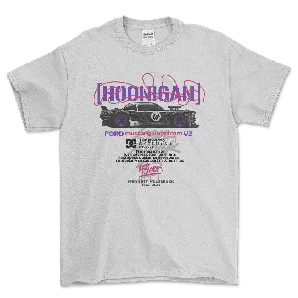 Ford Mustang Hoonicorn - Unisex T-Shirt , Bomuld-Beklædning-Ford-Hvid-S-Forside-Garage Culture Shop- garage - man cave - merchandise