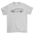 Ford Mustang Mach-E GT Outline T-Shirt-Beklædning-Ford-Hvid-S-Garage Culture Shop- garage - man cave - merchandise