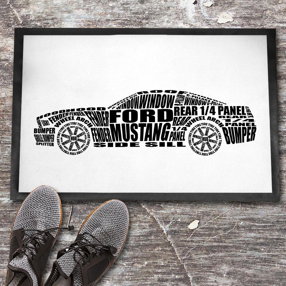 Ford Mustang Skilte, Musemåtte, Dørmåtte , Plakat-Skilte-Ford-Garage Culture Shop- garage - man cave - merchandise
