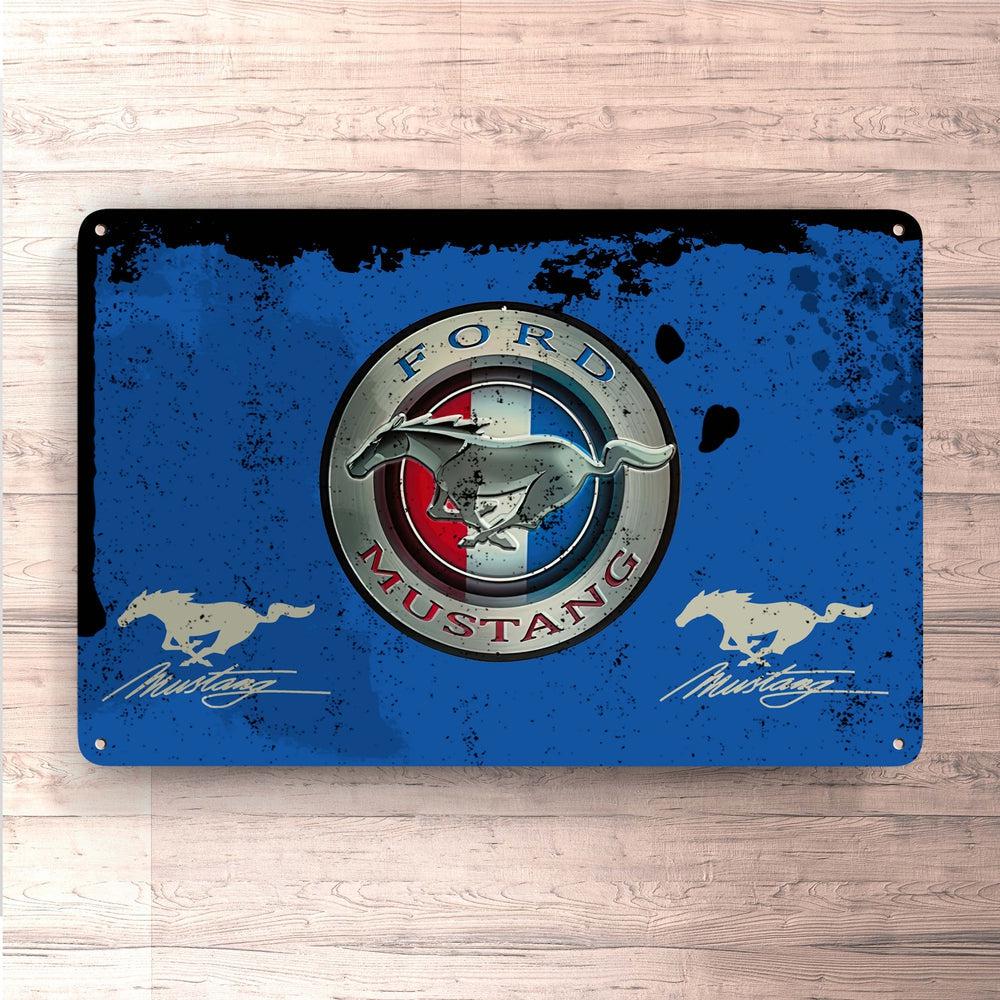 Ford Mustang Skilte, Musemåtte, Dørmåtte , Plakat-Skilte-Ford-Garage Culture Shop- garage - man cave - merchandise