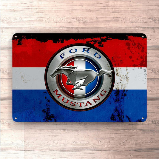 Ford Mustang Skilte, Musemåtte, Dørmåtte , Plakat-Skilte-Ford-Garage Culture Shop- garage - man cave - merchandise