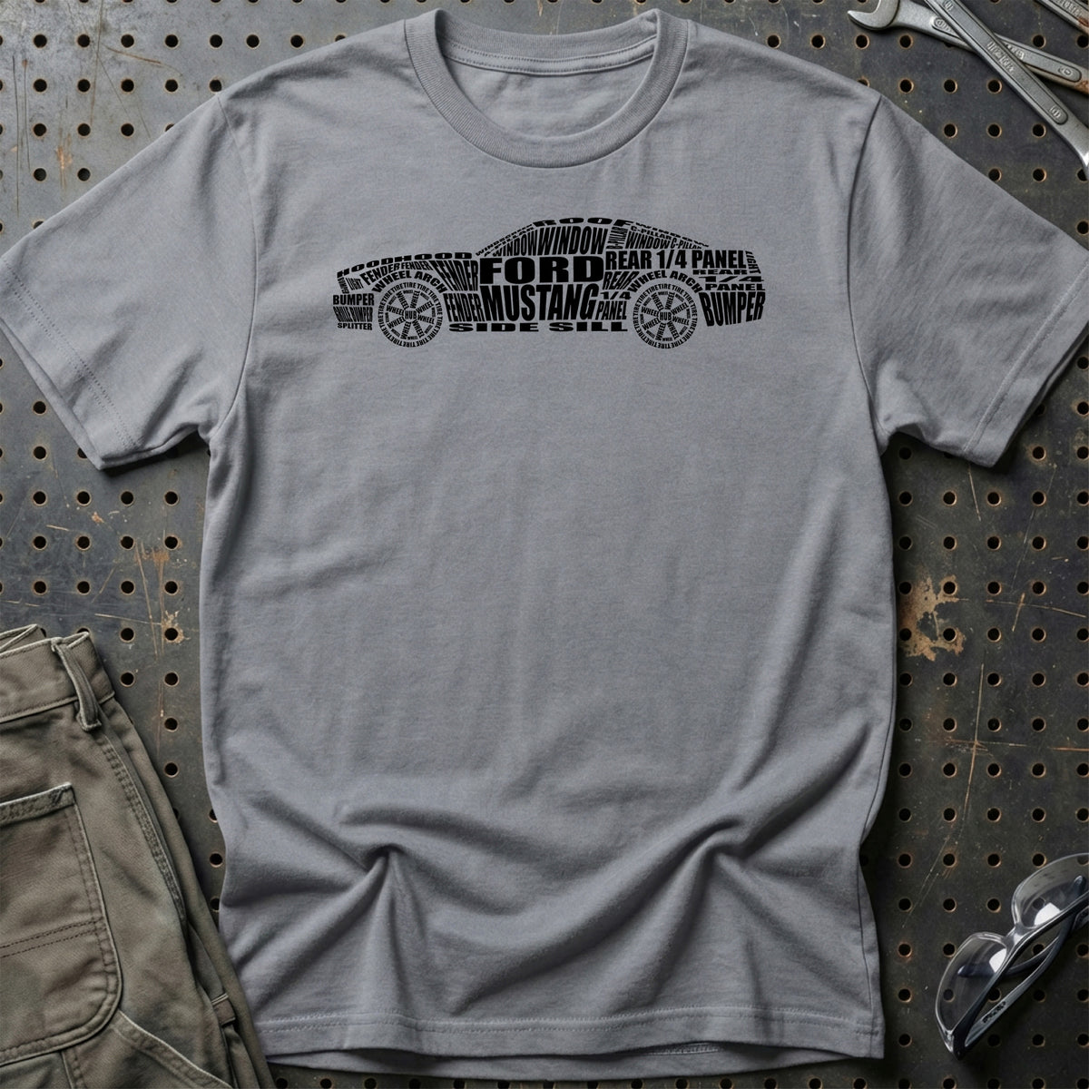 
Ford Mustang T-Shirt – Grå Sport