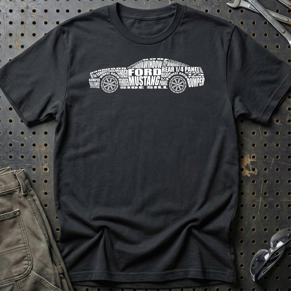 
Ford Mustang T-Shirt – Sort